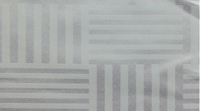 TB-FDN  提花桌布  枱布 100％滌  橫豎條紋-白色 橫間紋 側面照